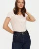 Guess Ss Vn Python Trıangle Tee Kadın Pembe T-Shirt W5RI21J1314-A61L