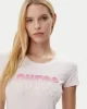 Guess Cn Ss Glıtter Degrade Logo Tee Kadın Pembe T-Shirt W5GI14J1314-A60W