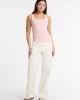 Guess jeans Gj Tank Top Slım Rıb Embro Kadın Pembe Atlet W5GP26KA0H1-G6R4