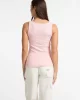 Guess jeans Gj Tank Top Slım Rıb Embro Kadın Pembe Atlet W5GP26KA0H1-G6R4