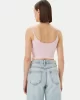 Guess Sunflower Rıb Top Kadın Pembe Atlet V5GP16K8RT2-A61Z