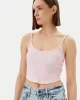 Guess Sunflower Rıb Top Kadın Pembe Atlet V5GP16K8RT2-A61Z