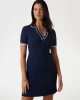 Guess Thalıa Polo Neck Ss Dress Swtr Kadın Lacivert Elbise W5GK84Z3L10-G7P1