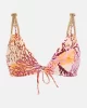 Guess Kadın Pembe Üçgen Bikini Üst (Çıkarılabilir Ped)
