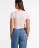 Guess jeans Gj Ss Cn Baby Emb Star Tee Kadın Pembe T-Shirt W5GI38J1314-G6R4