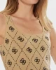 Guess Sarah 4G Sl Dress Swtr Kadın Kahverengi Elbise W4BK98Z3JD2-FN3N