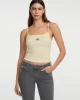 Guess jeans Gj Emb Star Tank Top Strıped Kadın Sarı Atlet W5GP35KCIE1-S20U