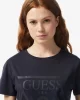 Guess Adele Ss Cn Tee Kadın Siyah T-Shirt V2YI07K8HM0-G7FQ