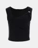 Guess Aımee Ss Jewel Drap Top Kadın Siyah Bluz W5GP22KAQL2-JBLK