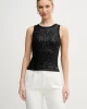 Guess Alexıa Sequıns Tank Top Kadın Siyah Atlet W5GP06KCS10-JBLK