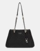 Guess Annıng Shoulder Satchel Kadın Siyah Omuz Çantası HWQG9508090-BLA