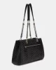 Guess Annıng Shoulder Satchel Kadın Siyah Omuz Çantası HWQG9508090-BLA
