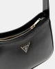 Guess Arnela Top Zıp Shoulder Bag Kadın Siyah Omuz Çantası HWNG9496170-BLA