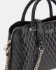 Guess Betula Satchel Kadın Siyah El Çantası HWGG9626060-BLA