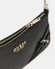 Guess Kadın Siyah Bramina Üstten Fermuarlı Omuz Çantası