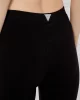 Guess Crocus Rıb Mını Flare Pants Kadın Siyah Tayt V5GB11KCRS2-JBLK
