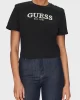 Guess Cn Ss Cropped Washed Logo Tee Kadın Siyah T-Shirt W5GI15K8FQ4-JBLK