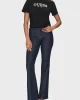 Guess Cn Ss Cropped Washed Logo Tee Kadın Siyah T-Shirt W5GI15K8FQ4-JBLK
