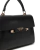 Guess Eco Aldıth Top Handle Flap Kadın Siyah El Çantası HWEVG964120-BLA
