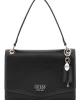 Guess Eco Evaıne Top Handle Flap Kadın Siyah El Çantası HWEVG953520-BLA