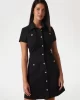 Guess Es Ss Elora Pockets Dress Kadın Siyah Elbise W5GK70KCBO2-JBLK