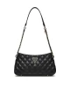 Guess Gıully Top Zıp Shoulder Bag Kadın Siyah Omuz Çantası HWQG8748160-BLA