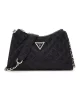 Guess Gıully Top Zıp Shoulder Bag Kadın Siyah Omuz Çantası HWQG8748130-BLA