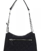 Guess Gıully Top Zıp Shoulder Bag Kadın Siyah Omuz Çantası HWQG8748130-BLA
