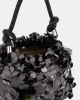 Guess Holıday Shıne Top Handle Pouch Kadın Siyah Omuz Çantası HWEG9538750-BLA