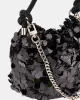 Guess Holıday Shıne Top Handle Pouch Kadın Siyah Omuz Çantası HWEG9538750-BLA