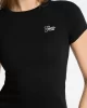 Guess jeans Gj Ss Cn Embro Slım Top Kadın Siyah T-Shirt W5GP62KA0H1-JBLK