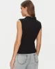 Guess jeans Gj Sleeveless Collar Slım Pkt Kadın Siyah T-Shirt W5GP24KCYR1-JBLK