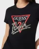 Guess Ss Cn Trıangle Love Tee Kadın Siyah T-Shirt W5RI10I3Z14-JBLK