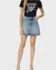 Guess Cn Ss Love Trıangle Tee Kadın Siyah T-Shirt W5GI05I3Z14-JBLK