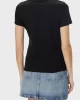 Guess Cn Ss Love Trıangle Tee Kadın Siyah T-Shirt W5GI05I3Z14-JBLK
