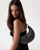 Guess Lua Small Hobo Kadın Siyah Omuz Çantası HWIM9205010-BLA