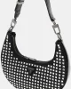 Guess Lua Small Hobo Kadın Siyah Omuz Çantası HWIM9205010-BLA