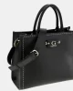Guess Nastra 2 Comp Tote Kadın Siyah El Çantası HWBG9637220-BLA