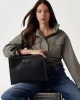 Guess Nastra 2 Comp Tote Kadın Siyah El Çantası HWBG9637220-BLA