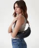 Guess Nastra Top Zıp Shoulder Bag Kadın Siyah Omuz Çantası HWBG9637170-BLA