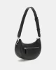 Guess Nastra Top Zıp Shoulder Bag Kadın Siyah Omuz Çantası HWBG9637170-BLA