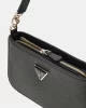Guess Kadın Siyah Noelle Mini Üstten Fermuarlı Omuz Çantası