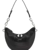 Guess Orlına Top Zıp Shoulder Bag Kadın Siyah Omuz Çantası HWKG9531180-BLA