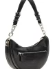 Guess Orlına Top Zıp Shoulder Bag Kadın Siyah Omuz Çantası HWKG9531180-BLA
