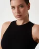 Guess Edıe Tank Top Kadın Siyah Crop V3GP19K8RT2-JBLK