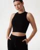 Guess Edıe Tank Top Kadın Siyah Crop V3GP19K8RT2-JBLK