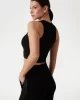 Guess Edıe Tank Top Kadın Siyah Crop V3GP19K8RT2-JBLK