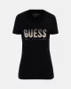 Guess Cn Ss Glıtter Degrade Logo Tee Kadın Siyah T-Shirt W5GI14J1314-JBLK