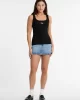 Guess jeans Gj Tank Top Slım Rıb Embro Kadın Siyah Atlet W5GP26KA0H1-JBLK