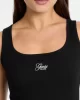 Guess jeans Gj Tank Top Slım Rıb Embro Kadın Siyah Atlet W5GP26KA0H1-JBLK